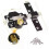 50/70mm Double Long Throw Gate Lock 5 Keys Garden Driveway Locking Both Sides 2