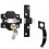 50/70mm Double Long Throw Gate Lock 5 Keys Garden Driveway Locking Both Sides 3