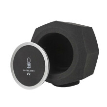 F2 Mikrofon-Schirm, Akustikfilter, Schwamm-Windschutz zur Filterung von Gesang, schalldichte Aufnahmefilter