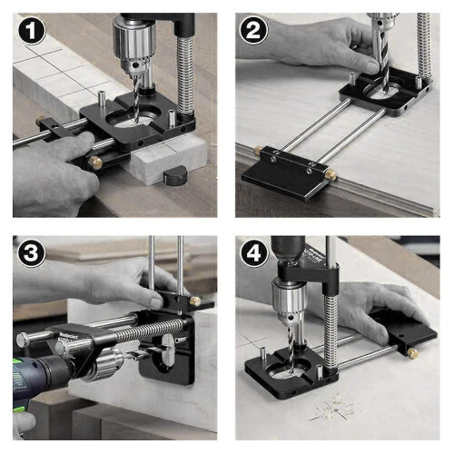 Woodworking Drill Guide with Adjustable Template 1