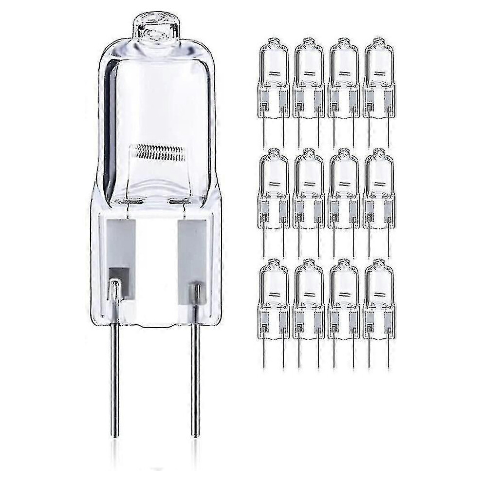 12-Pcs 50W Gy6.35 / G6.35 Halogen Dimmable, 12V Bi-Pin Base T4 G6.35 820Lm White 3772197024073