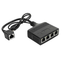 Ethernet Splitter 1 to 4 High Speed 1000Mbps RJ45 Network 1 to 4 Gigabit Splitter 4 Device Simultaneous Network compatible with Cat5 5e 6 7 8
