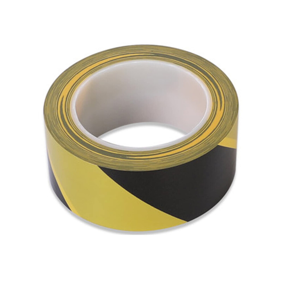 Hazard Warning Tape 48Mm X 33M Visibility Pvc Marking Barrier Tape With Heavyduty Adhesive 9330225476528