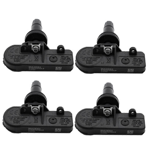 Conjunto de 4 sensores TPMS para carro, sensor de pressão dos pneus 56029398AB, compatíveis com Durango e Ram.