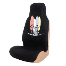 (BLACK-1PCS) Printing Towel Seat Cushion Beach Mat Anti-dirty Front Seat Cover Universal Fit Seat Protector Pet Mat Sports Car-Styling,Gray