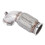 Downpipe de aço de 3 polegadas com flange V-Band, ângulo baixo de 90 graus, fole flexível e plugue para sensor de oxigênio. 1