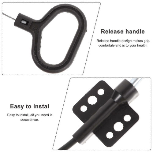2pcs D-Ring Recliner Release Cable Recliner Relax Pull Handles Replacement 1