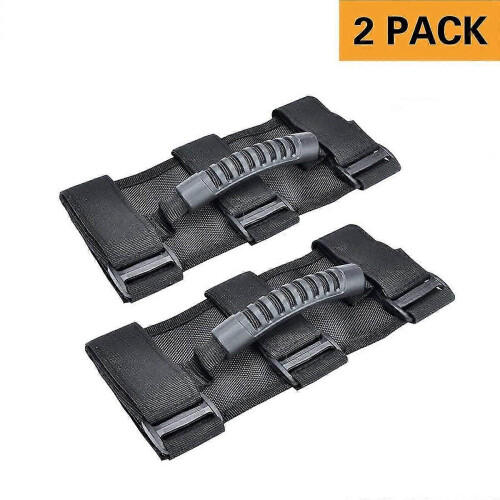 2pcs Grab Handle Set compatible with Jeep Wrangler Roll Bars compatible with 1987-2018 Models 1