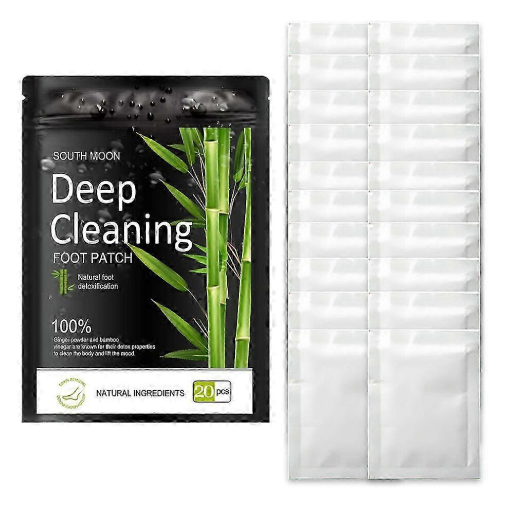 20pcs Detox Foot Patches Pads Natural Herbal Stress Relief Feet Body Toxins Detoxification Cleansing Pad Health Care