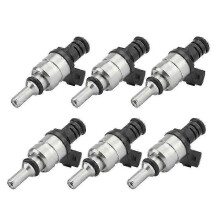 6Pcs Fuel Injector Nozzle 1427240 compatible with BMW E46 E39 X3 Z3 Z4 3 5 Siemens Deka Flow Matched Engine 25L 13537546244 1439800
