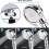 Hand Shower With On/off Button, 360 Swivel 2