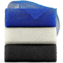 Conjunto de 3 peças de rede africana longa para esfoliação corporal, ideal para banho, costas e para suavizar a pele.