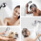 Hand Shower With On/off Button, 360 Swivel 3