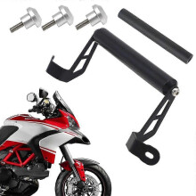 Compatibile con DUCATI MULTISTRADA 950 15-17 MULTISTRADA 1200 1200S 1200 ENDURO 15-17 Supporto per telefono cellulare GPS Piastra Staffa