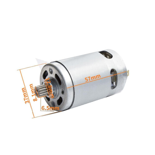 Motor escovado RS550 de 21V com 14 dentes, compatível com motosserras e serras elétricas mini sem fio de 4/6 polegadas. 1