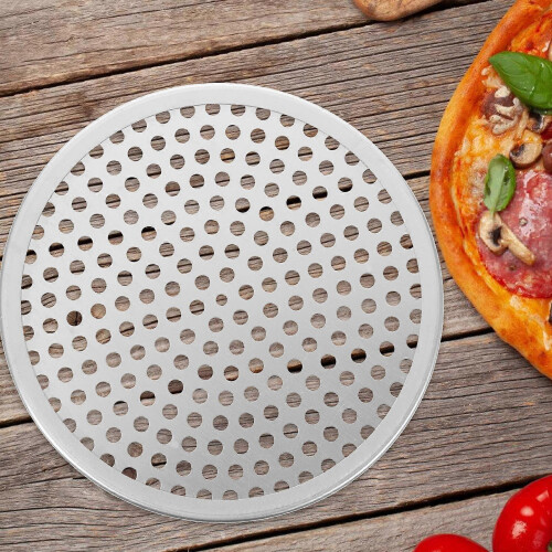 Plaque à pizza perforée en alliage d'aluminium, ustensile de cuisine 2