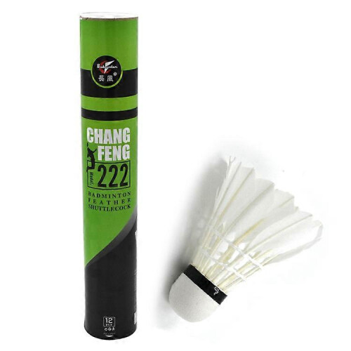12pcs Durable Badminton Goose Feather Shuttlecocks compatible with Training 1