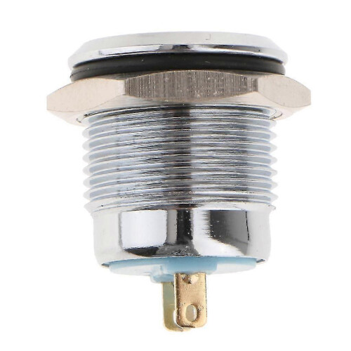 4x16mm 12V IP67 Αδιάβροχη μεταλλική ενδεικτική λυχνία LED μπλε τύπου D 2