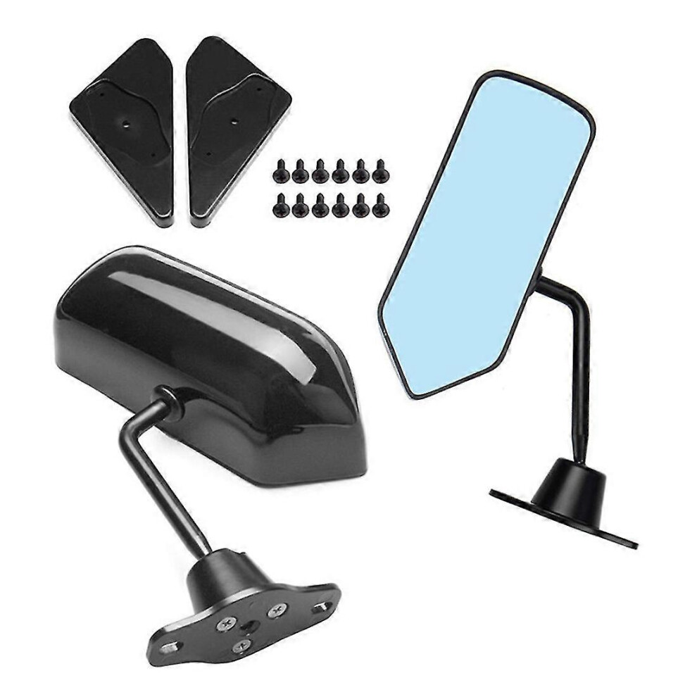 1 Pair Universal F1 Style Car Side Rearview Mirrors Door Wing Rear View Mirror Compatible With Abs Carbon Fiber 3559171981405