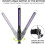 Lampada sterilizzatrice UV con caricatore USB e batteria integrata, portatile e ricaricabile. 2