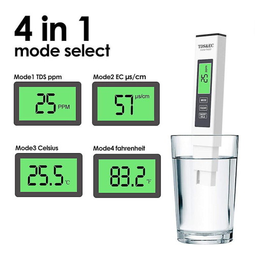 4in1 TDS PPM Meter Digital Tester Home Drinking WaterPurity Test Tester