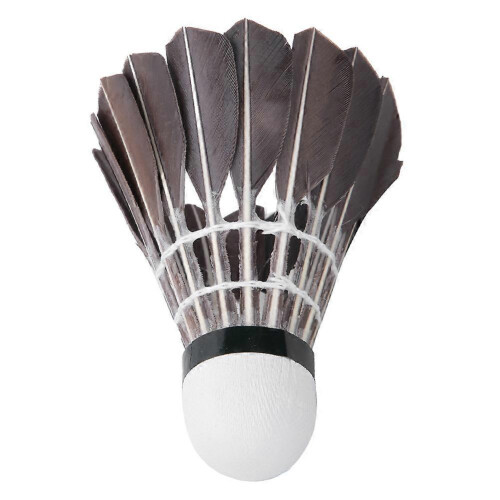 12-Pack Goose Feather Badminton Shuttlecocks Sport Training Hight Speed Black 2