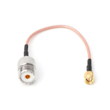 Cabo RG316, cabo jumper, adaptador de crimpagem UHF SO239 fêmea PL259 para SMA macho