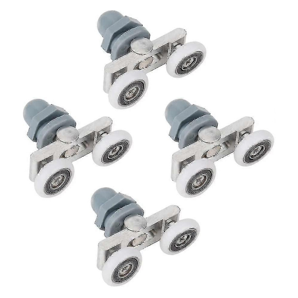 4 Pack Shower Door Rollers Durable Double Sliding Bathroom Door Glass Wheel (23Mm) 3762415902405