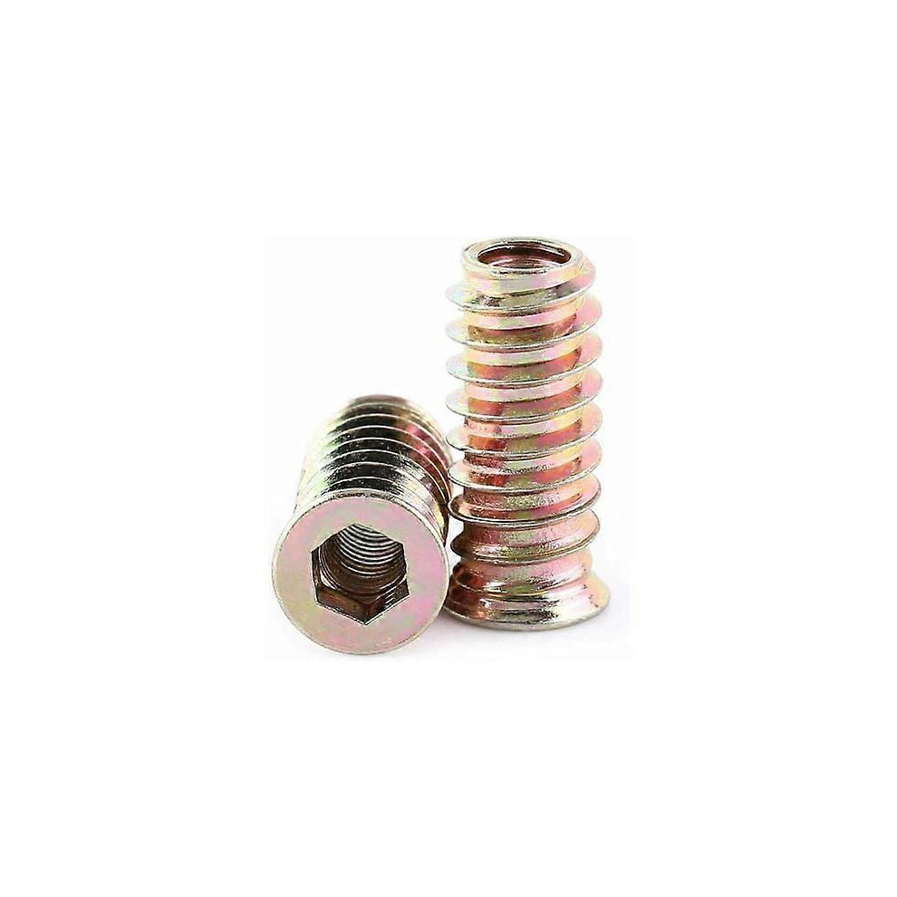 Pack Of 20 M10 Zinc Alloy Threaded Hex Nuts, Zinc Alloy Insert Nut Combo (M10x25mm) 3546069507380