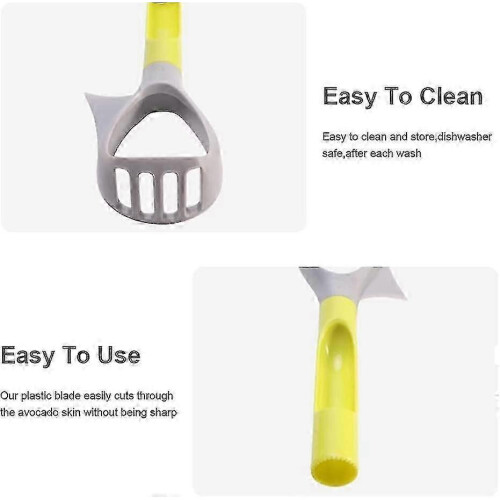 Avocado Slicer Core Remover,easy Clean Durable Kitchen Tool Fruits Cutter (2pcs, Green) 2