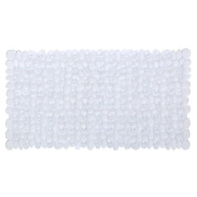 Non-slip Shower Mat, Pebbles Non-slip Rectangle Shower Mat, With Suction Cups Non-slip Rug, Antifungal Bath Or Shower Mat 88x40cm (white)