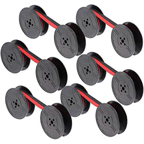 6pack Typewriter Ribbon Spool Typewriter Ribbon Red And Black Spool Replacement Pack compatible with Typewriter