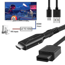 Adattatore convertitore da Wii HD a HDMI con cavo USB, cavo di conversione per giochi ad alta velocità