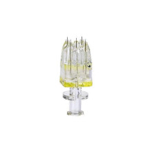 Conjunto de 20 agulhas de cristal para mesoterapia com 5 pinos, tamanhos 32G 1,5 mm, 34G 1,0 mm, 1,25 mm e 1,5 mm, compatíveis com mesoterapia.