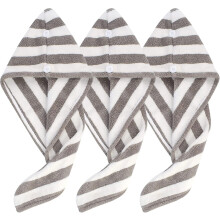 Microfiber Hair Towel Wrap Super Absorbent Hair Turban compatible with Wet Hair Soft And Lightweight Hair Drying Towel 3pack