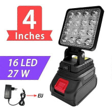 (4IN 16LED 27W) 3/4/5/8Inch Led Light Suitable Various Makita Portable Spotlights Cordless Outdoor Work Fishing Handheld Emergency Tool Light