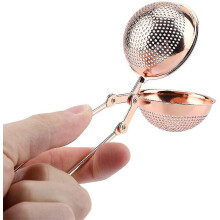 Infuseur à thé en acier inoxydable, boule à thé avec pince, filtre à thé et cuillère à thé