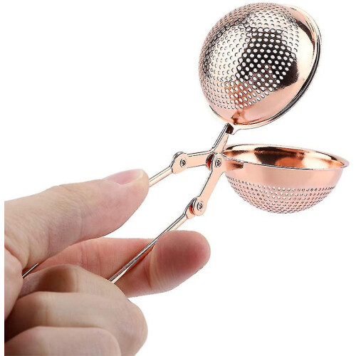 Tea Infuser, Stainless Steel Tea Infuser Ball Clamp Tea Filter Tea Spoon
