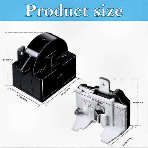 Fridge Starter Relay and Overload Protector Replacement Part 6750C-0005P compatible with Cooling Systems 1