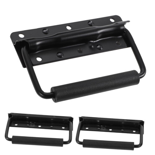 3pcs Heavy Duty Spring Loaded Pull Handle for Metal Toolbox Cabinet, Durable Flush Mount Design