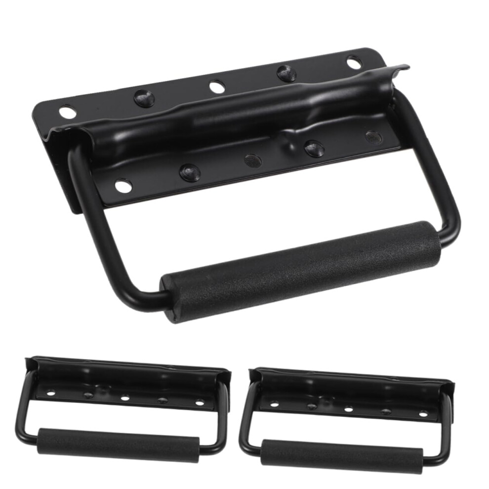 3Pcs Heavy Duty Spring Loaded Pull Handle For Metal Toolbox Cabinet, Durable Flush Mount Design 9073542145103