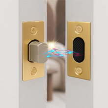 Magnetic Door Latch Satin Brass – Quiet Close Tubular Latch for Standard Interior Door Replacement
