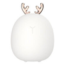 Schattig nachtlampje met dierenprint dat van kleur verandert, perfect als cadeau voor naast het bed of op tafel. Babyhertje
