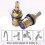 Brass Ceramic Stem Valve compatible with Faucet Replacement - 2pcs 3