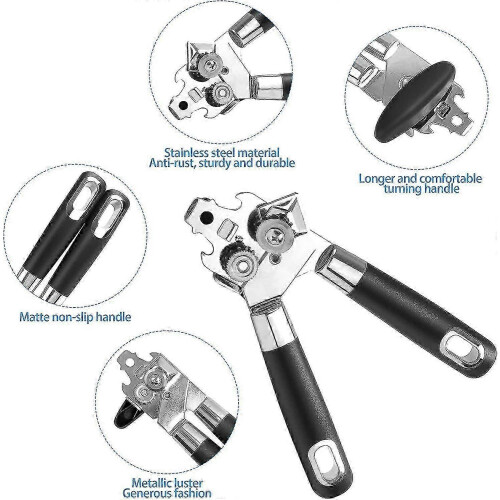 Ouvre-boîtes manuel en acier inoxydable 2