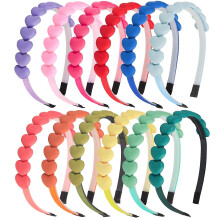 12 Herz-Haarbänder, geeignet für Mädchen und Kleinkinder, niedliche, bunte Haarbänder, Haaraccessoires für Frauen, Kinder und Teenager