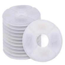 Conjunto de 12 filtros de reposição para bebedouro de gatos.