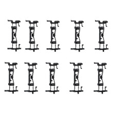 10Pcs compatible with L200 TRITON Auto Roof Molding Clips Snap Roof Rail Trim Clip