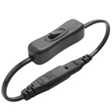 Cable de extensión, adaptador IEC320 C7 a C8 con interruptor de control e interfaz "8".