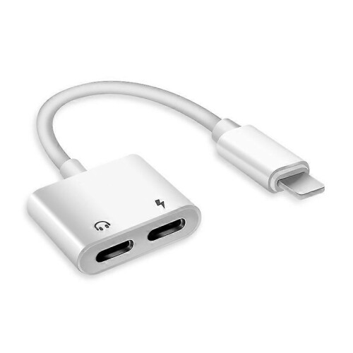 Προσαρμογέας AUX 2 σε 1 για iPhone σε 3,5 χιλ., συμβατός με ακουστικά και φόρτιση 1